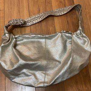 EUC White House|Black Market Metallic Shoulder Bag